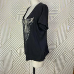 Denim & Supply Ralph Lauren RALPH LAUREN Denim & Supply Cow Skull Feather‎ T-Shirt in Black Size US Medium Photo 5