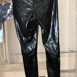 Hue Black Faux Leather Leggings Photo 0