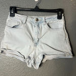 Forever 21 Light Wash Denim High-Rise Shorts - Size 24 Photo 0