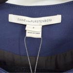 Diane Von Furstenberg  DVF Alberta Woven Tweed Jacket Blazer size 6 NWT Navy Photo 4