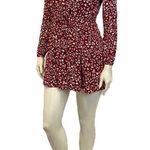 Jack by BB Dakota JACK BB Dakota Red White Key Hole Neckline Dress Photo 1