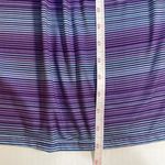Tehama Athleisure Fit and Flare Mini Blue & Purple Stripes Tennis Preppy Dress S Photo 11