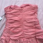Forever 21  x Betsy Johnson Pink Rose Strapless Bubble Skirt Dress Photo 5