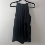 Love...Ady Black Romper High Neck Lace Cut Out Floral Side Photo 6