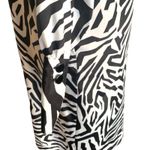 Vintage Black White Zebra Print Schrader Shirt Dress Button Front Long Sleeve 8P Size 8 Photo 5