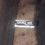 Adore Me  Floral Lace‎ Polka Dot Mesh Satin Corset Bustier Black Pink Ribbon 34B Photo 10