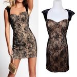 Guess  Claudia Black Lace Sleeveless Sheath Dress 6 Velvet Sexy‎ Party Lacy Photo 1