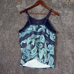 Lands' End Womens Layered High Neck Tankini Swim Top Adjustable Strap Size 20 Photo 3