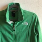 The North Face Fleece Kelly Green Full Zip Up Jacket Sz S GUC Pockets Embroidery Photo 1