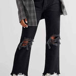 We The Free Maggie Mid-Rise Straight-Leg Distressed Jeans Photo 0