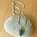 Dichoric Glass Pendant 16 inch chain Handmade Photo 4