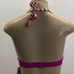 Lucky Brand Size Small Underwire Tribal Print Trim With Fringe Bikini Top. New Photo 3