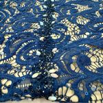 Jackie Jon New York Navy Blue Lace Sequin Beaded Cocktail Dress Size 6 Photo 9