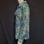 Studio Works Studio Work Blue & Black Button Down Shirt (L) Photo 2