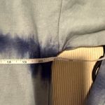 Hippie Rose  Blue Crew Neck Sweater with Artistic Tie-Dye Photo 4