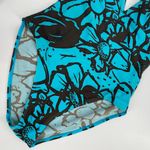 Hydra Swimsuit Aqua Turquoise and Brown Print One Piece Size 8 Blue Photo 3