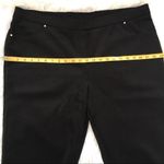 Ruby Rd . Women's Wild Mix 2019 black straight leg pull on pants size Large Photo 2