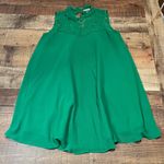 ASOS | Tiny FLAW Women's Green Lace Button Back Halter Shift Dress Sz 8 Photo 2
