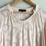 Sanctuary  Flare Sleeve Semi-Sheer Blouse Top in‎ Blush Pink, Size XS Photo 1