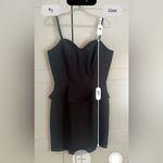 Naven  Black Mini Peplum Dress Photo 4