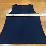 Lands' End Lands’ End women’s vneck navy blue tank top size medium (10-12). Photo 2