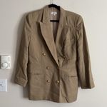Talbots Vintage Y2K 12 Large Blazer Tan Gold Button Preppy Professional Academia Photo 0