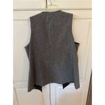 Chico's Women Size L gray Tweed Sequin Embellished Vest Blazer Stylee Photo 3
