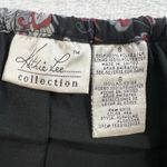 Vintage 90s Sz 8 Midi Skirt Asymmetric Sheer Cottagecore Floral Ruffle Fairycore Black Photo 6