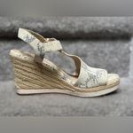 Cole Haan NEW Leather Snakeskin Cloudfeel Espadrille Wedge Sandals Women’s 7 Photo 6