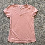 Alternative Apparel  Pink V-Neck Shirt Photo 1