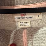 Vineyard Vines  1/4 Zip Pullover Shirt Gray Polo Style Pink Trim Women's Small Photo 3