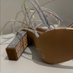 Simmi London Brand new  Shimmering Strappy Heels with Rhinestone Block Heel Photo 8