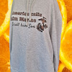 Vapor‎ Marine Mom Hoodie Sweatshirt SIze XL Gray Photo 0
