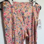 Kensie Pocket Leggings Vanilla Ditsy Floral Pink Size Medium Photo 0