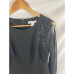 White House | Black Market WHBM Sequin Detail Sheer Sleeve Sheath dress size 0 Photo 1
