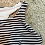 Athleta  High Moon Navy Stripe XL Sports Bra‎ Nautical High Support NWOT Active Photo 1