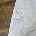 Talbots SuperSoft Cargo Pants Women Size 10 White Cotton Linen Blend Casual Photo 4