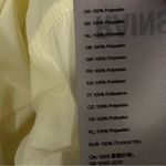 Rains Mid Layer Fleece Jacket Full Zip Yellow sz Small Oversized Unisex‎ NWT Photo 1