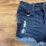 Hollister Women's 3 Waist 26 Mid-Rise Short 3" Stretch Blue Denim Distressed Photo 2