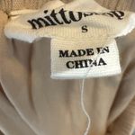 Mittoshop  beige drawstring flowy wide leg pants size small Photo 3