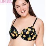 PINK - Victoria's Secret Victoria's Secret PINK Black Lemon Print Bra 34DD Photo 0