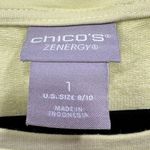 Chico's Chico’s Zenergy Light Yellow Terry Knit Tunic Length Leisurewear Top Size 1/Med Photo 7