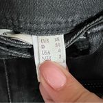 Mango MNG Washed Black Moto Skinny Textured Denim Jeans Photo 5