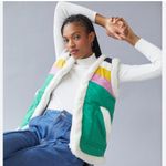 Urban Outfitters NWT X BDG Nylon Sherpa Vest Jacket Colorblock Photo 2