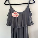 Show Me Your Mumu Caitlin Ruffle Maxi Dress in Grey Photo 4