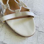 Schutz New  Kallie White Nappa Leather Rhinestone Lace-Up High Heel Sandals Sz 9B Photo 8