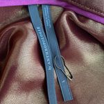 Anthropologie blouse deep V-neckline elbow length sleeves shiny Size large NWOT Photo 5