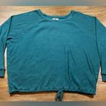 Madewell Women's Size XL Green Long Sleeve Round Neck Adjustable Waist Sweater Photo 0