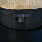 COS  A-line Silk Panel Top Black 100% Silk Size Small Photo 6