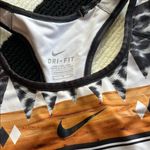 Nike Pro Classic Black White Geometric Striped Sports Bra limited edition Photo 2